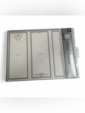 NWT 50 Printable Foldable Programs Template - Gray Accent